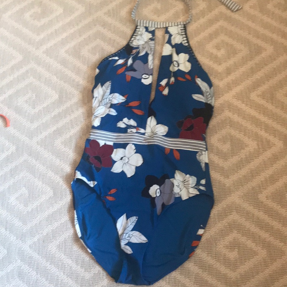 Red Carter floral one piece